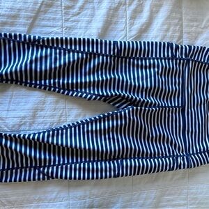 Senita medium Striped Blue and White Leggings